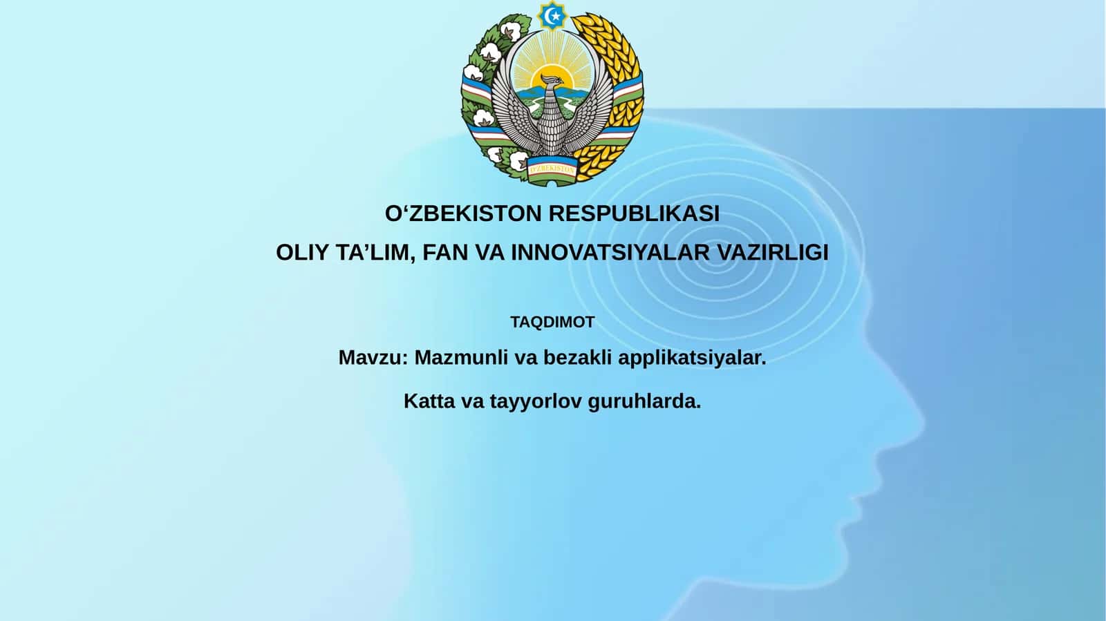 Mazmunli vabezakli applikatsiyalar