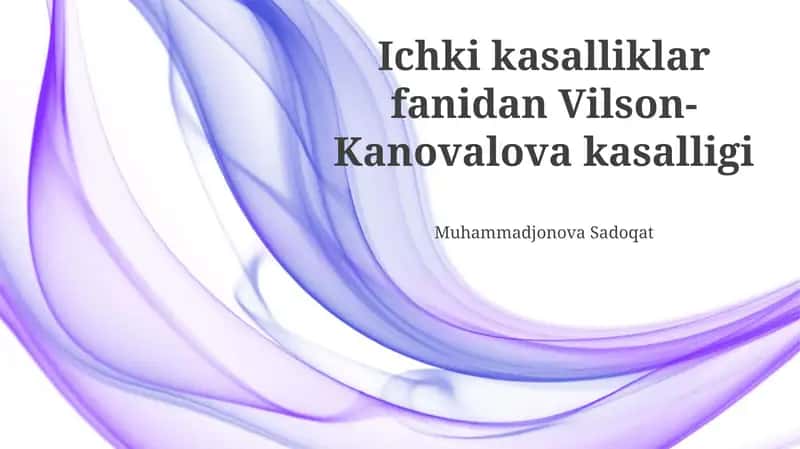 Vilson-Konovalov kasalligi