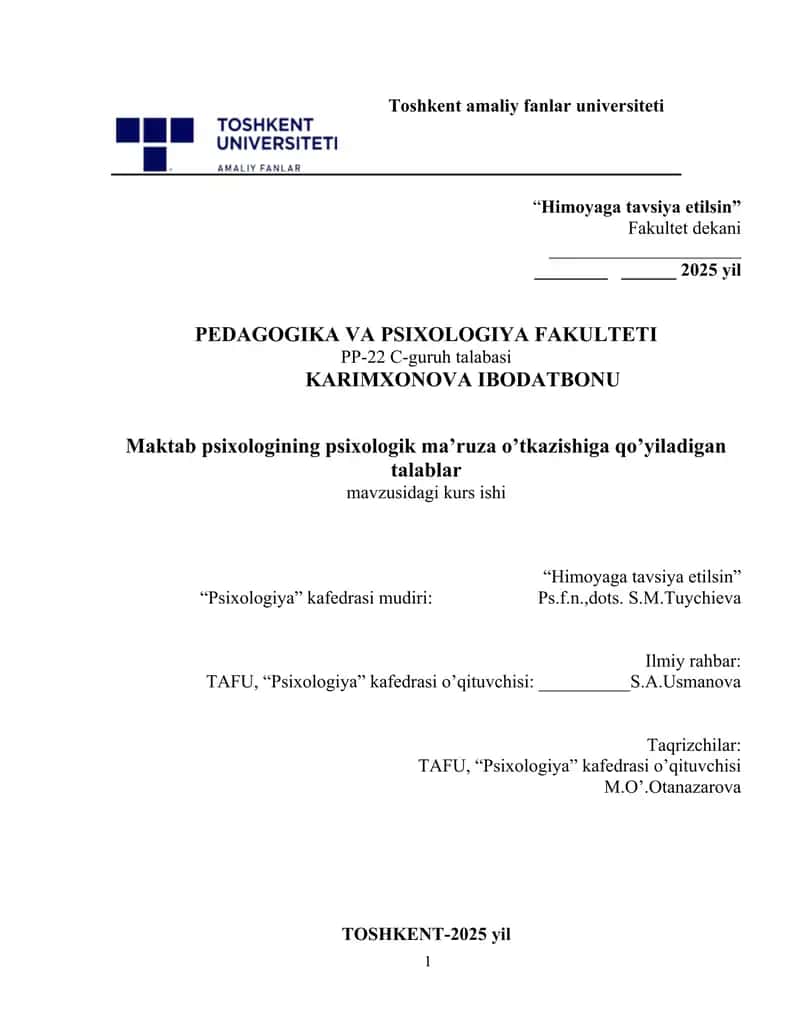 Maktab Psixologiyasi