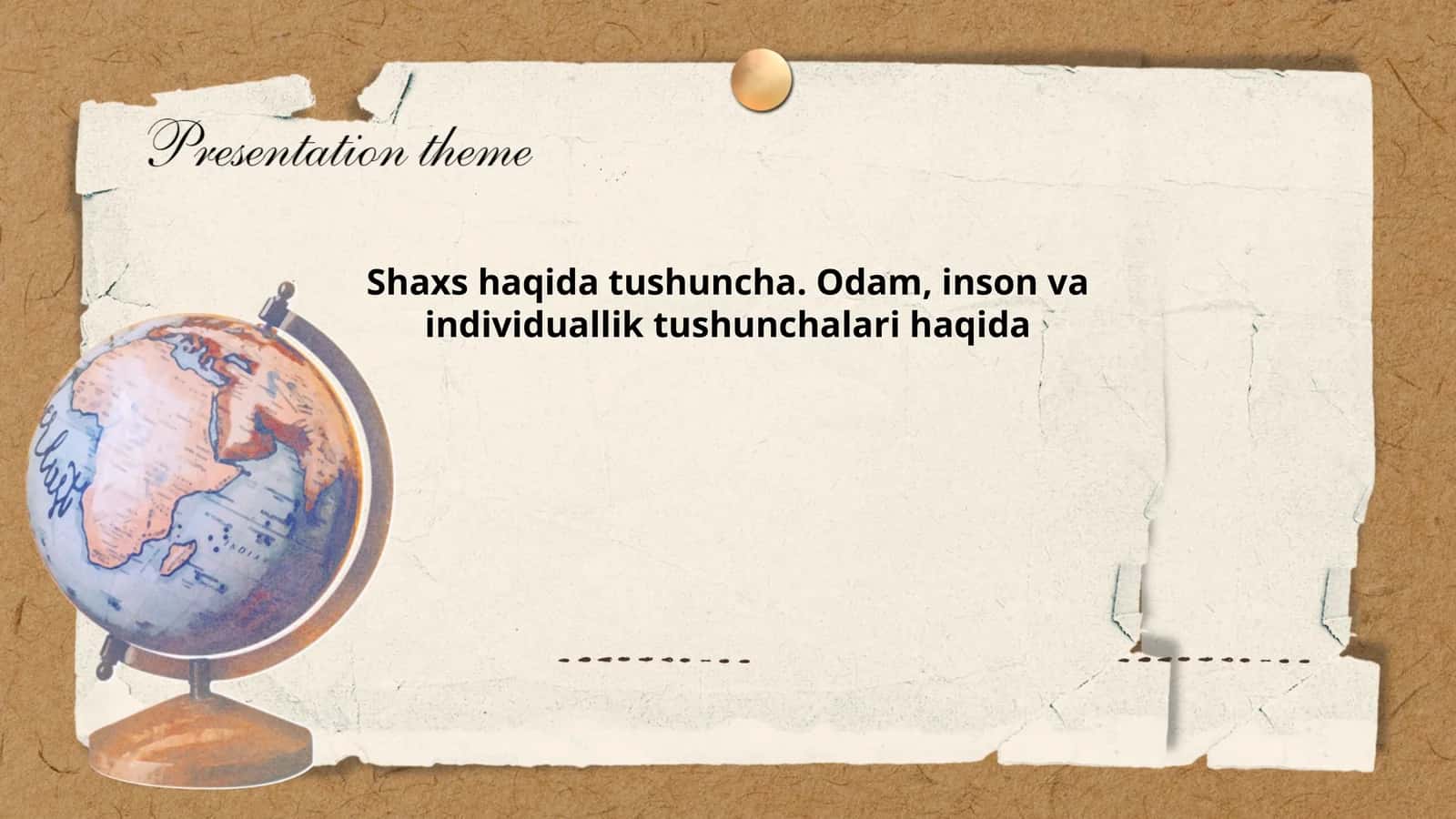 Shaxs haqida tushuncha. Odam, inson va individuallik tushunchalari haqida