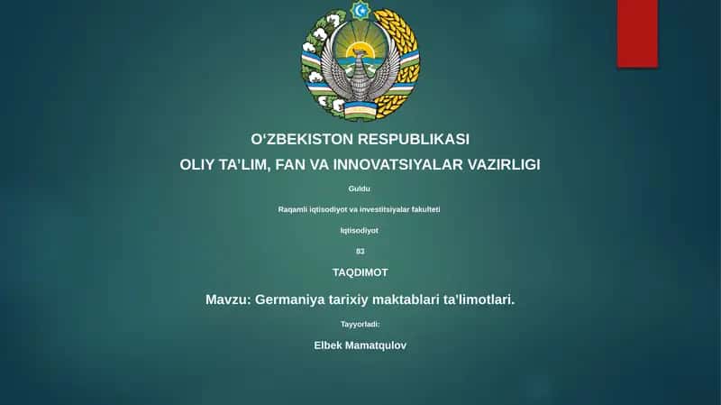 Germaniya tarixiy maktablari ta'limotlari