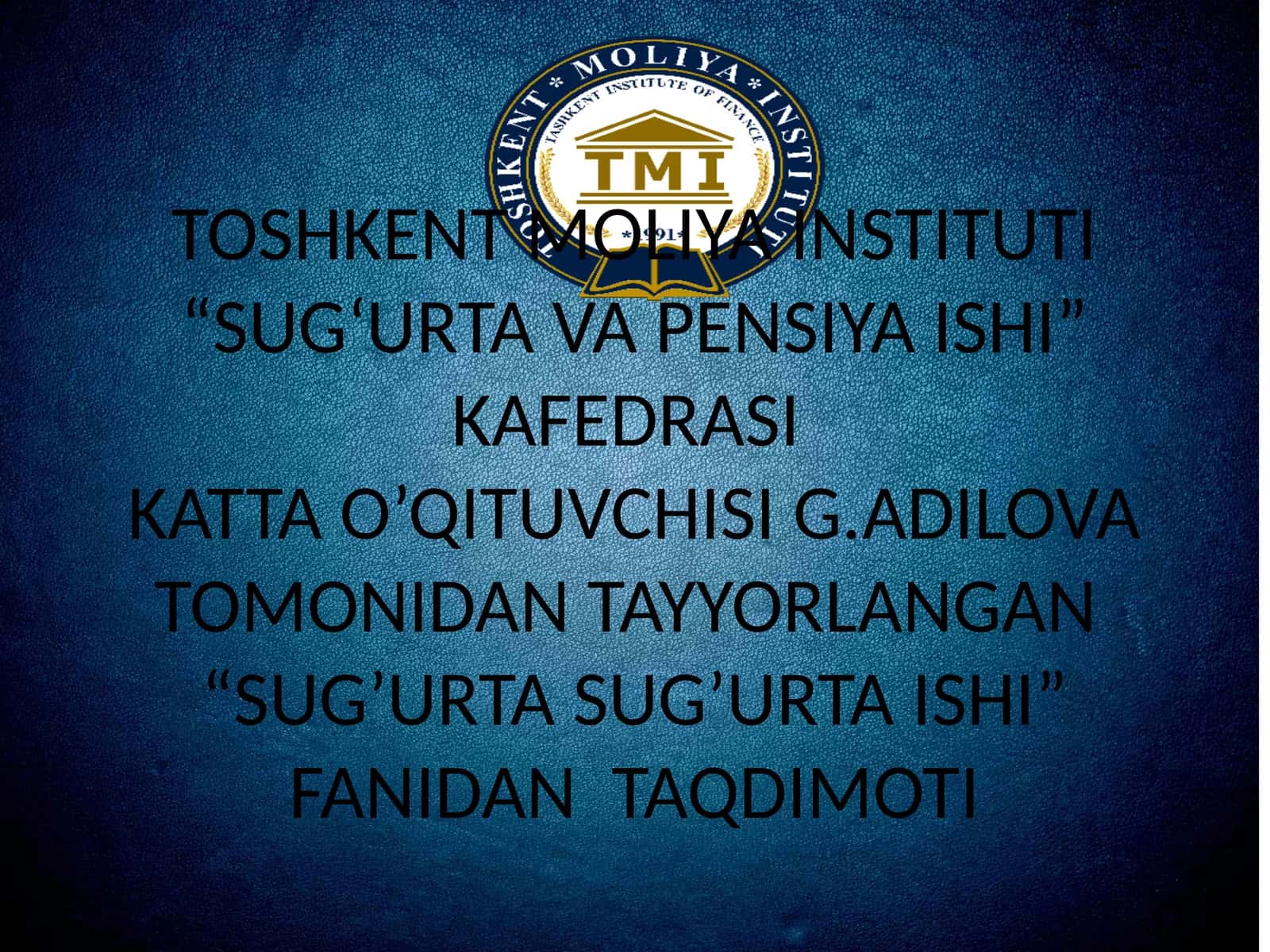 SUG‘URTA ISHI