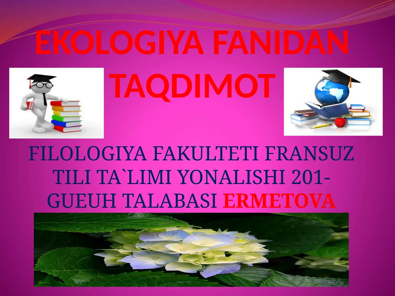 EKOLOGIYA FANINING QISQACHA TARIXI