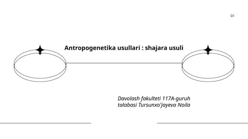 Antropogenetika usullari: shajara usuli