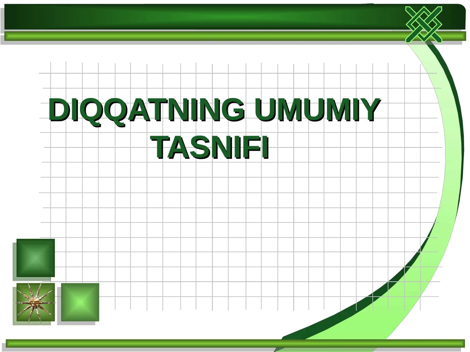 Diqqatning umumiy tasnifi