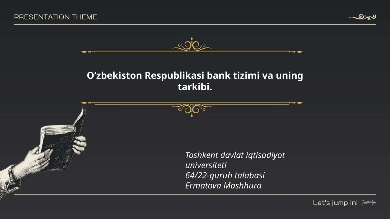 Oʻzbekiston Respublikasi bank tizimi va uning tarkibi