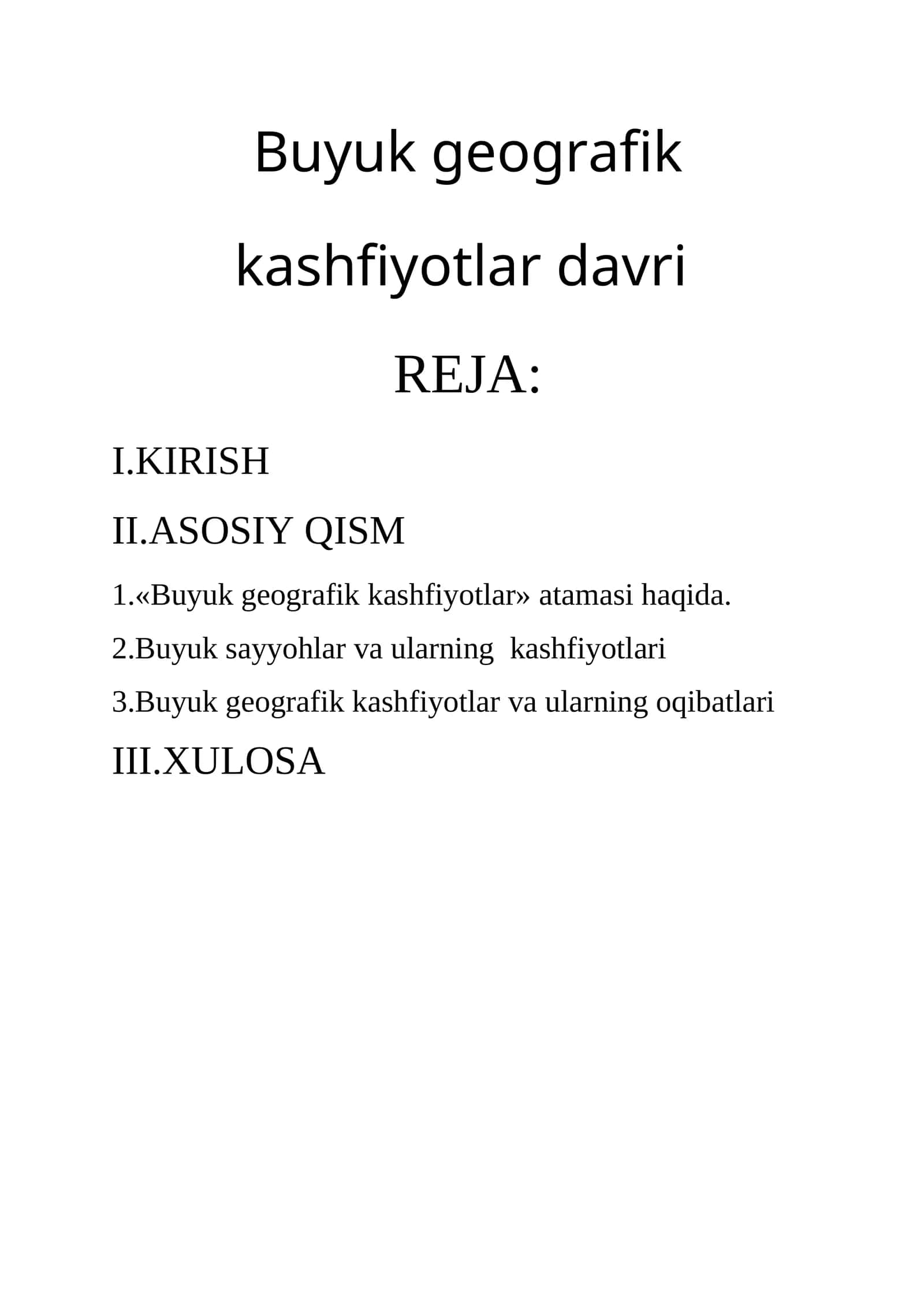 Buyuk geografik kashfiyotlar davri