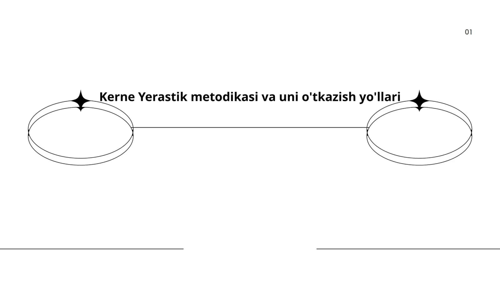 Kerne Yerastik metodikasi va uni o'tkazish yo'llari