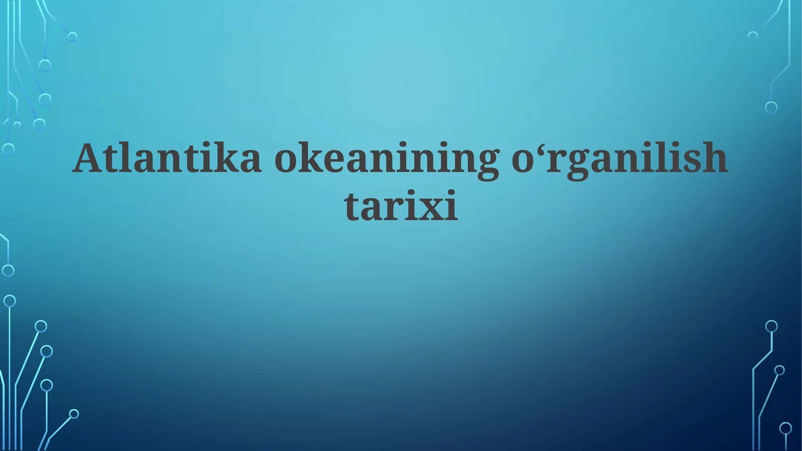 Atlantika okeanining oʻrganilish tarixi
