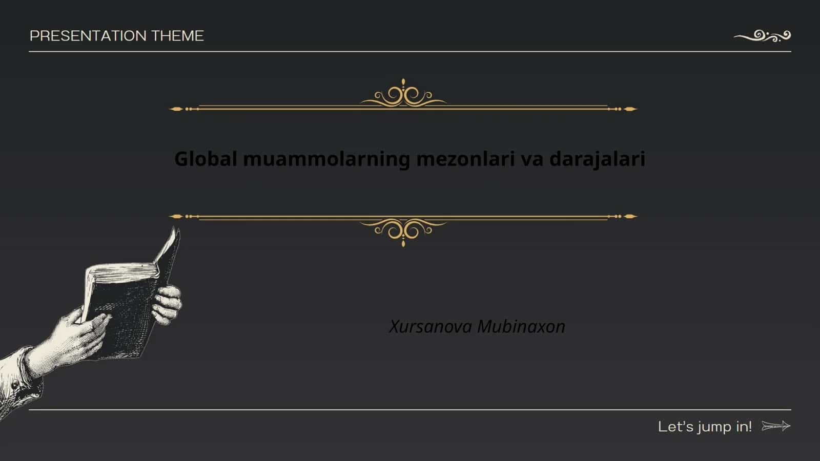 Global muammolarning mezonlari va darajalari