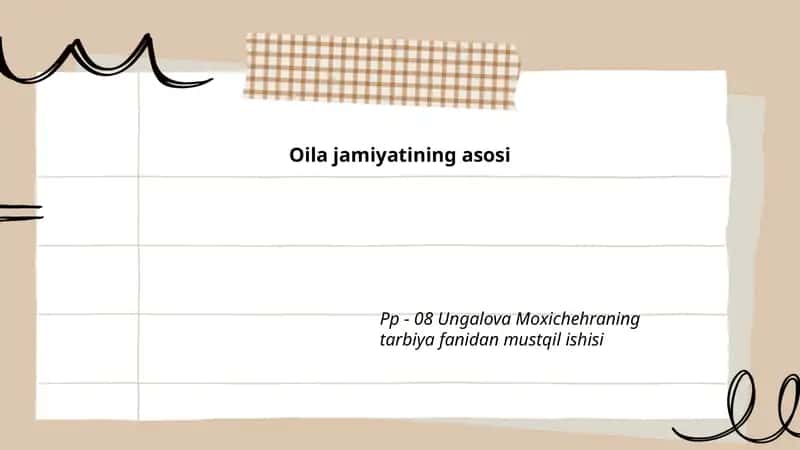 Oila institutining tarixi