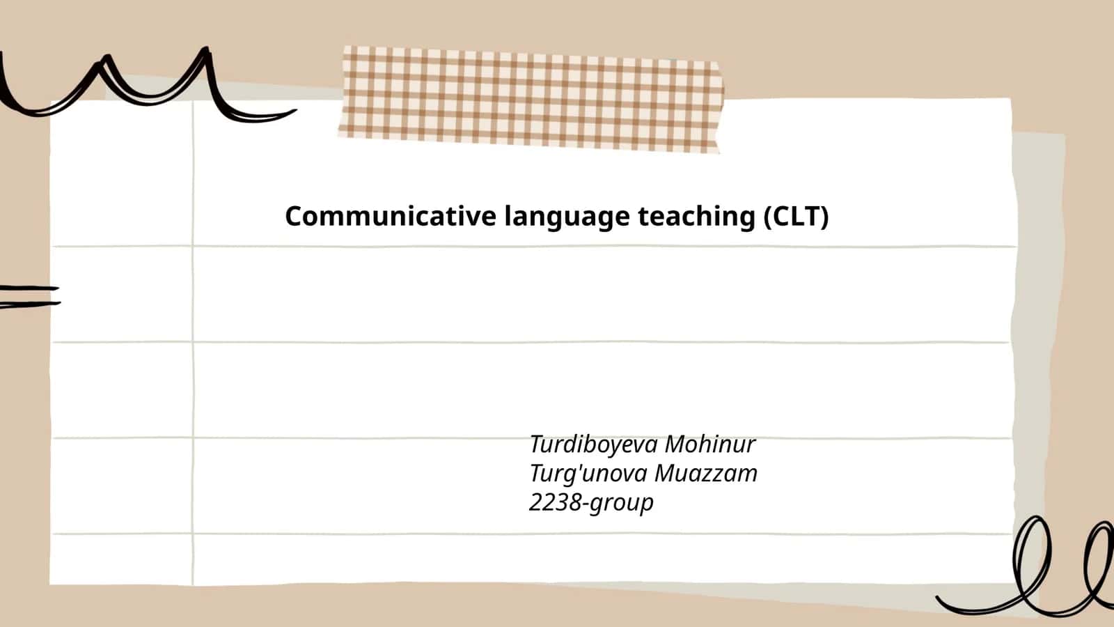 Communicative language teaching (CLT)