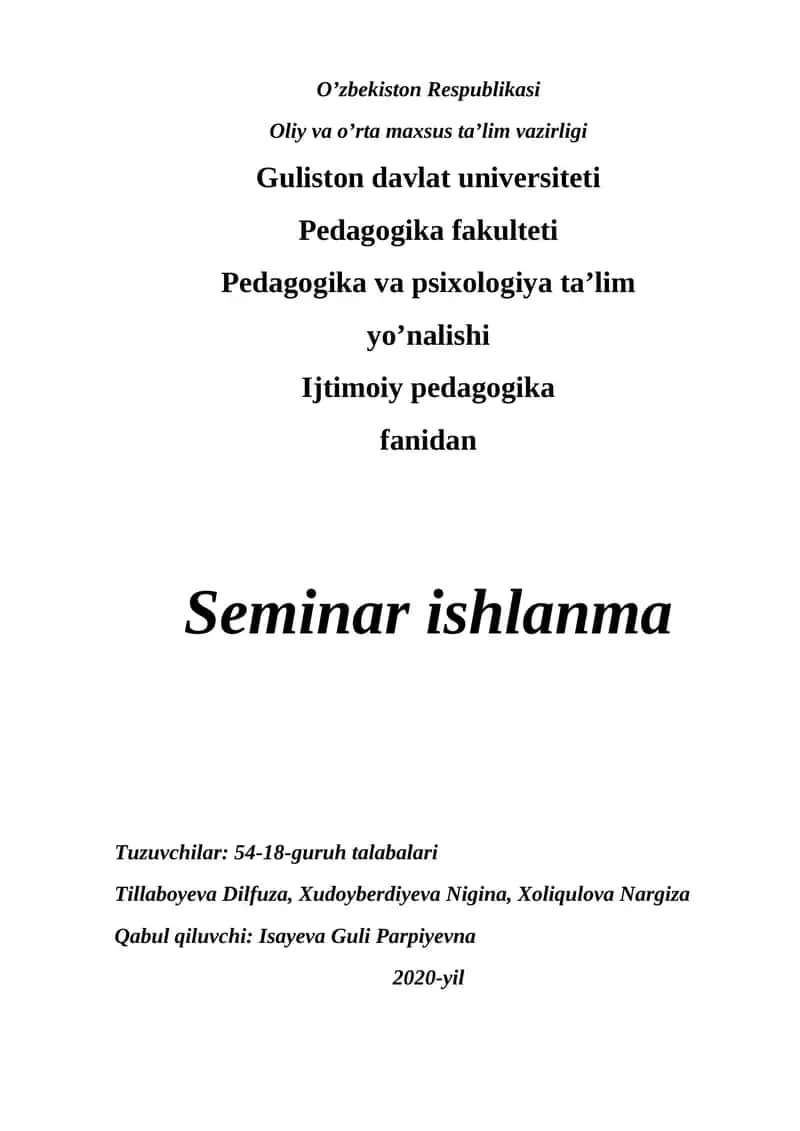 IJTIMOIY – PЕDAGOGIK TADQIQOTINING MOHIYATI