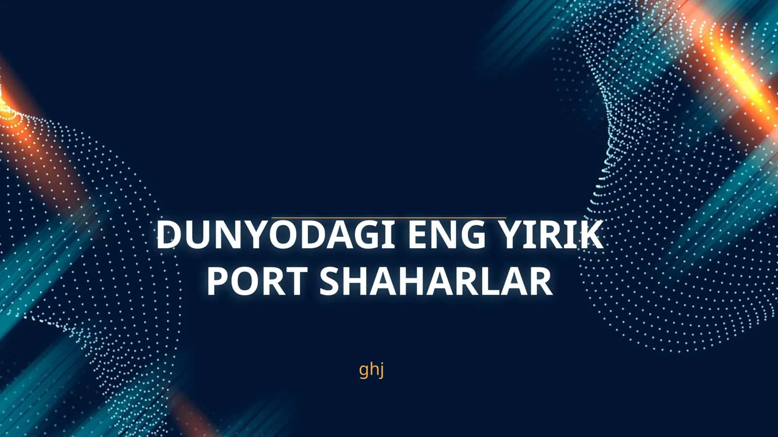 Port Shaharlarda Savdo Va Iqtisodiyot