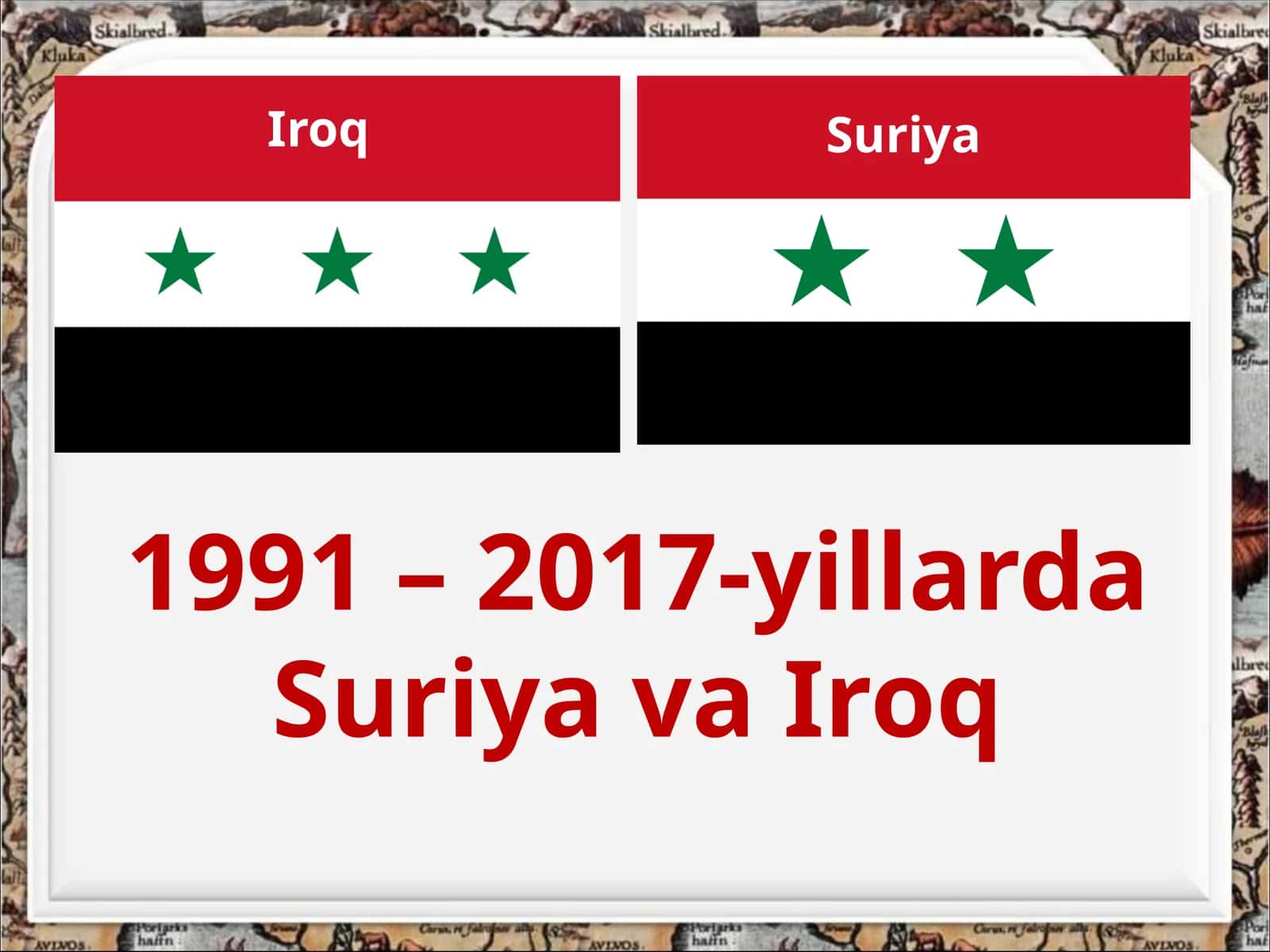 1991 – 2017-yillarda Suriya va Iroq
