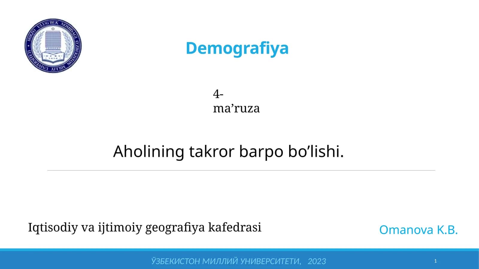 Demografiya