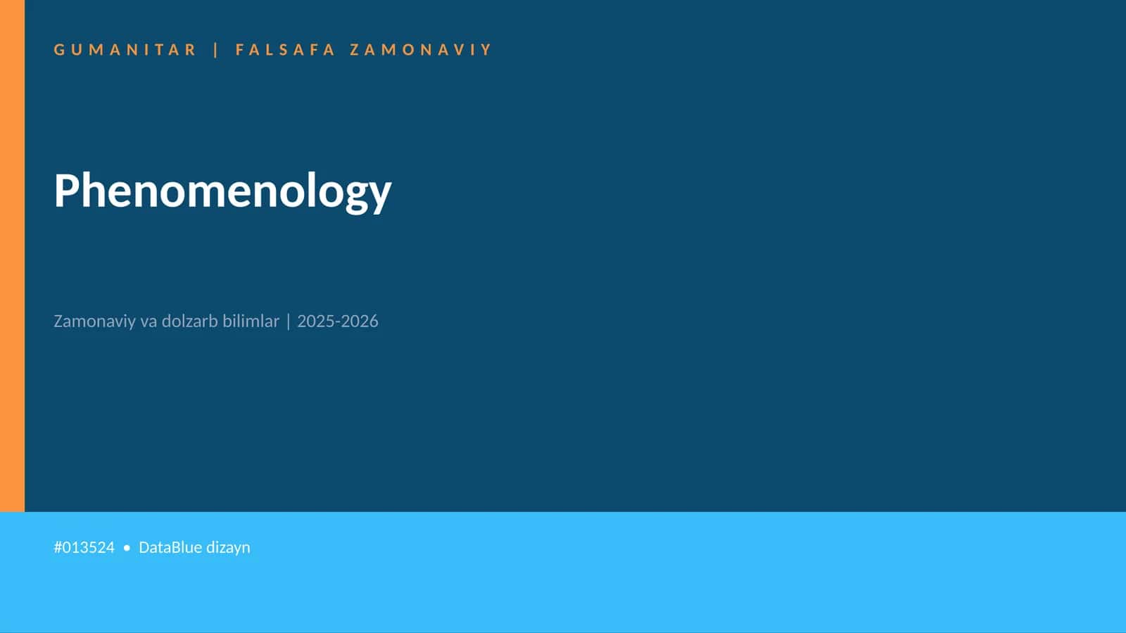 Phenomenology