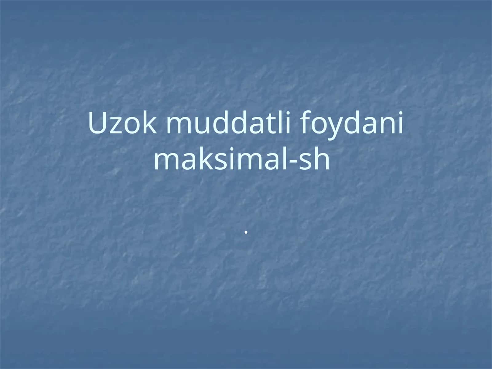 Kiymat va tannarx nazariyasi