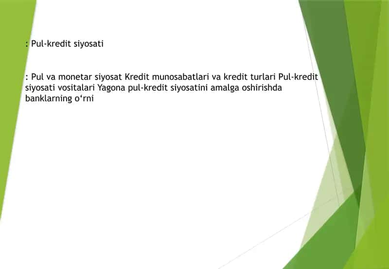 Pul-kredit siyosati