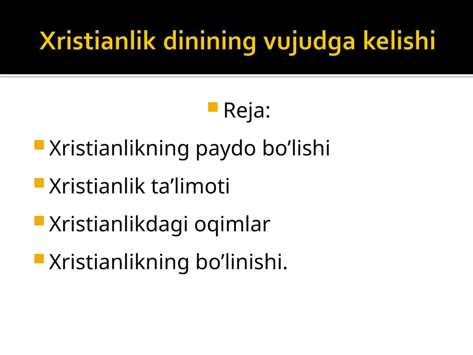 Xristianlik dinining vujudga kelishi