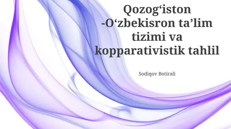 Qozog'istonning Ta'lim Manzarasi