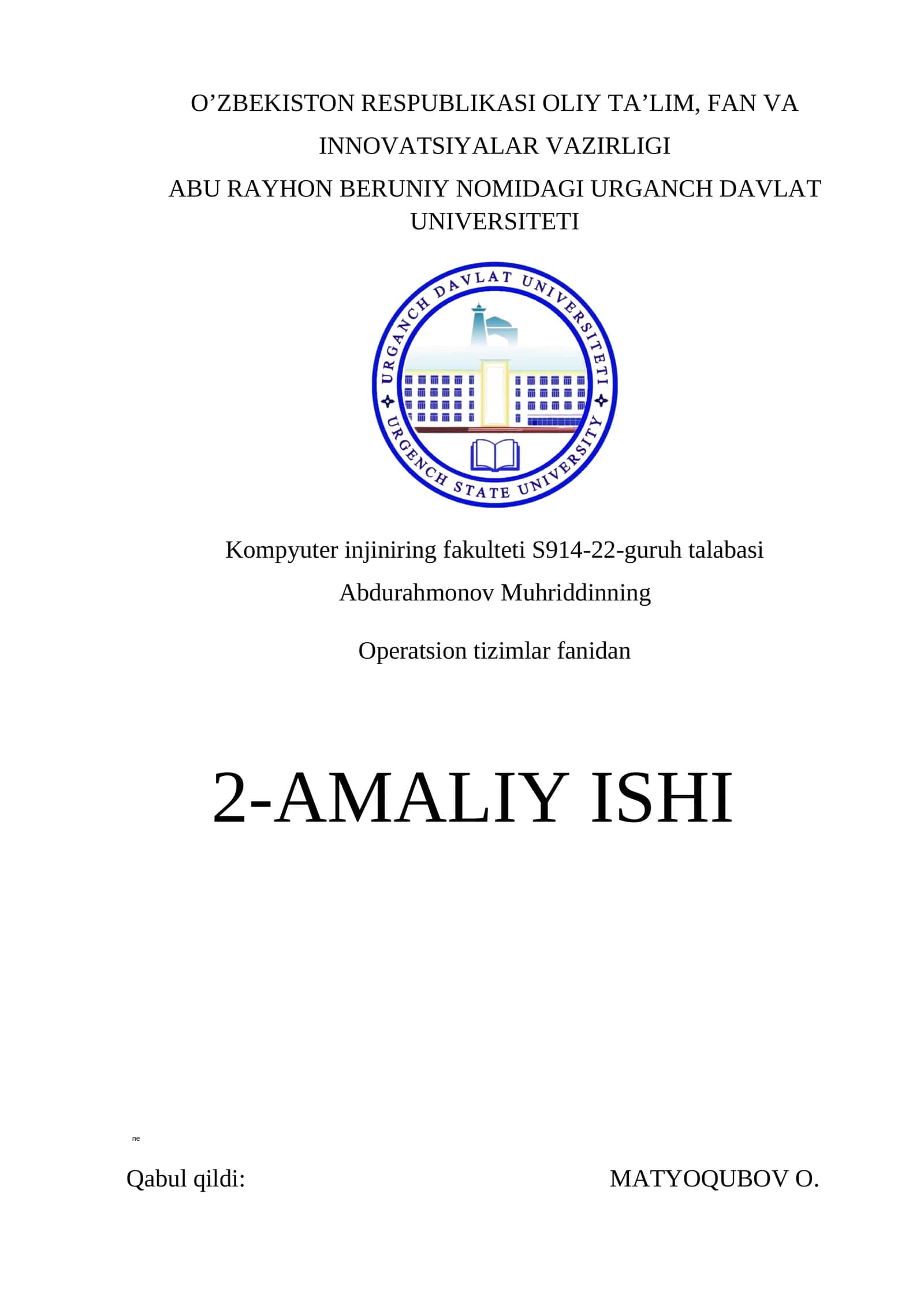 Operatsion tizimlar haqida