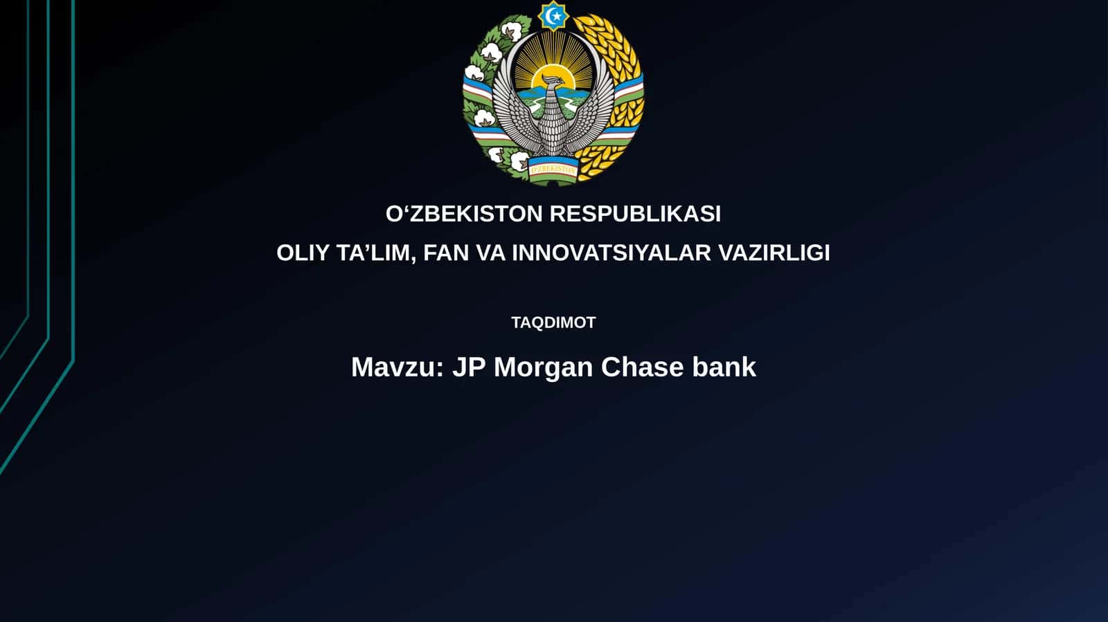 JP Morgan Chase bank