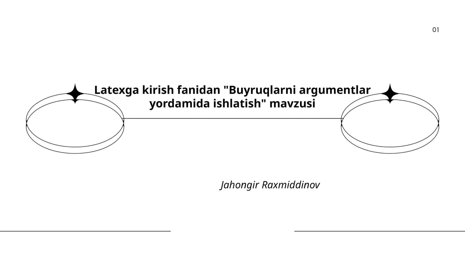 Buyruqlarni argumentlar yordamida ishlatish