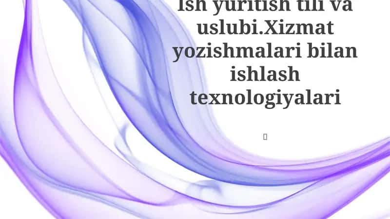 Biznes Kommunikatsiya Asoslari