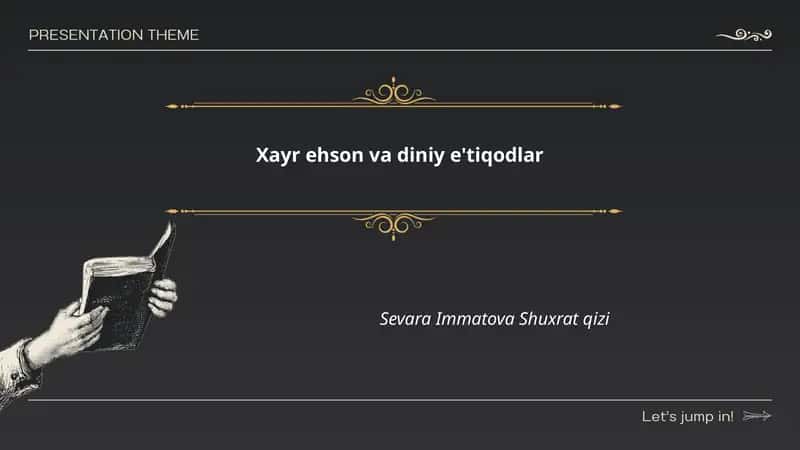 Xayr ehson va diniy e'tiqodlar