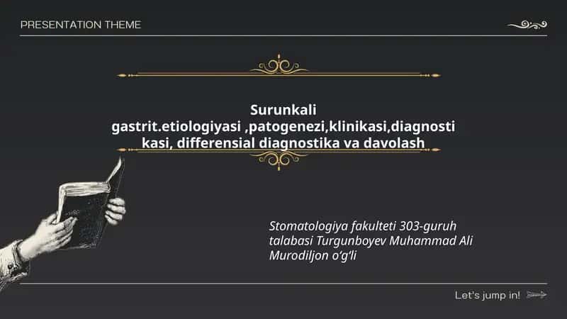 Surunkali gastrit.etiologiyasi, patogenezi, klinikasi