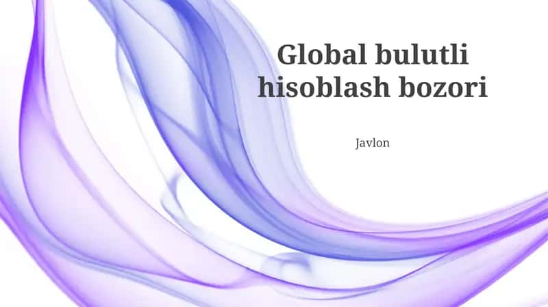 Global bulutli hisoblash bozori
