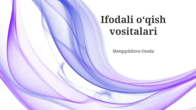O'qish materiallari turlari