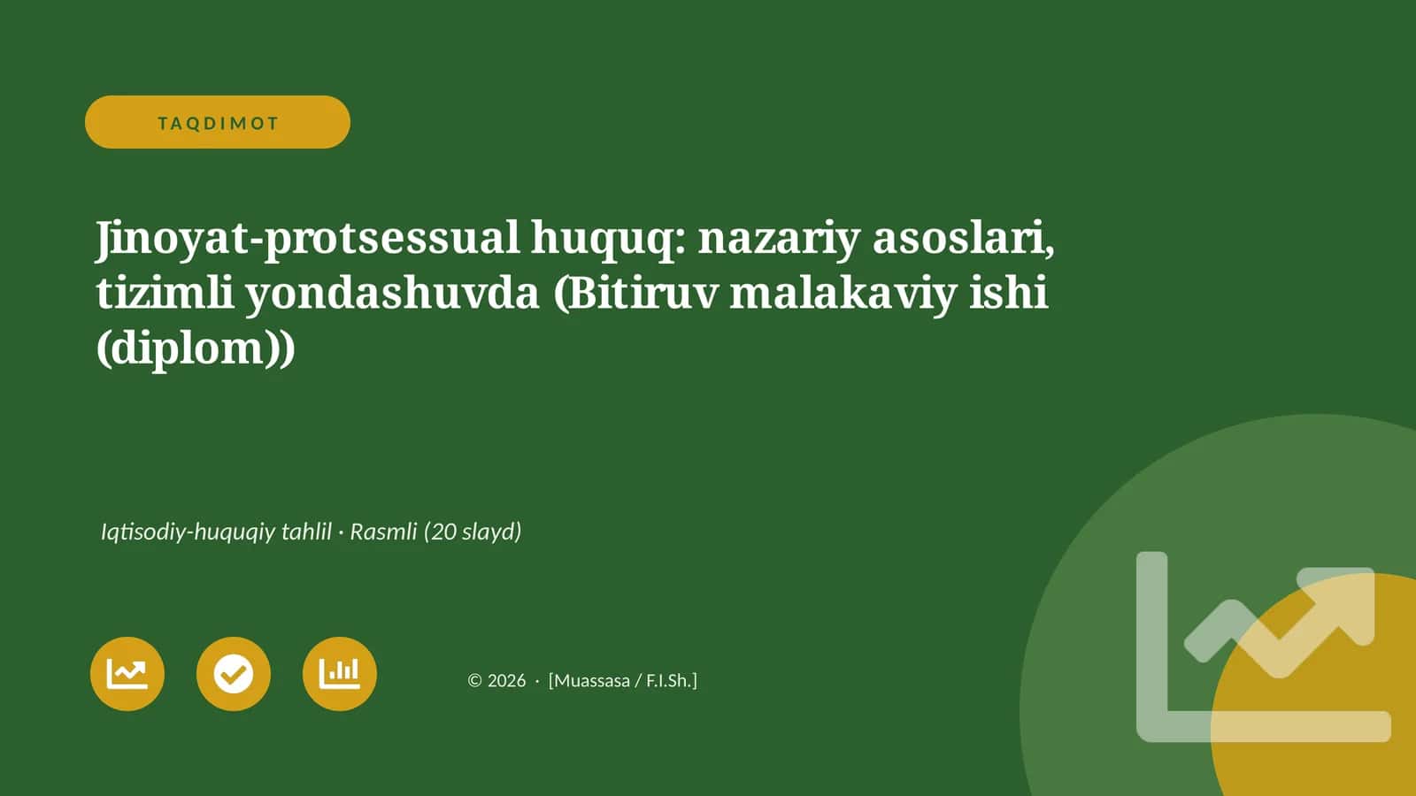 Jinoyat-protsessual huquq: nazariy asoslari, tizimli yondashuvda (Bitiruv malakaviy ishi (diplom))