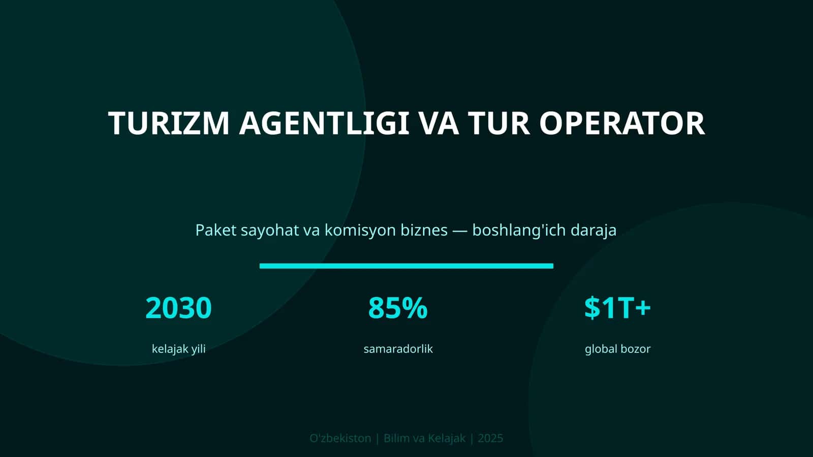 Turizm agentligi va tur operator