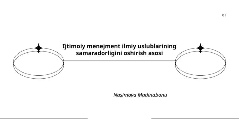 Ijtimoiy menejment ilmiy uslublarining samaradorligini oshirish asosi