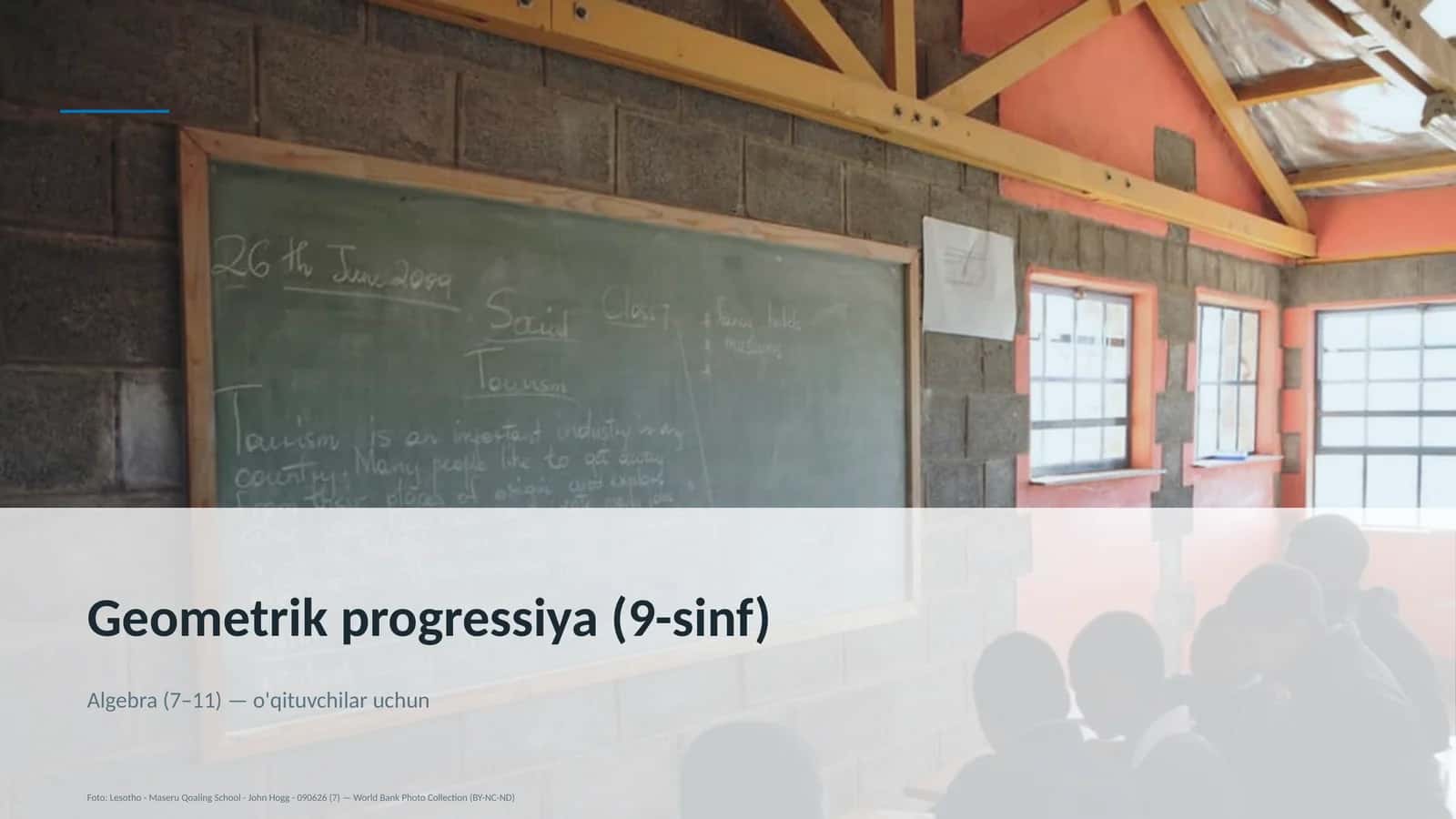 Geometrik progressiya (9-sinf)
