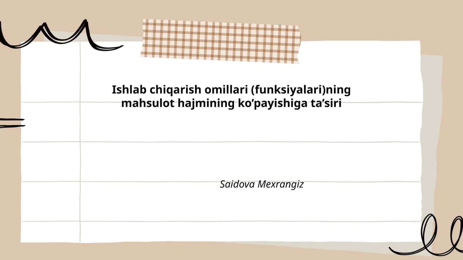 Yerdan foydalanish samaradorligi O'zbekistonda