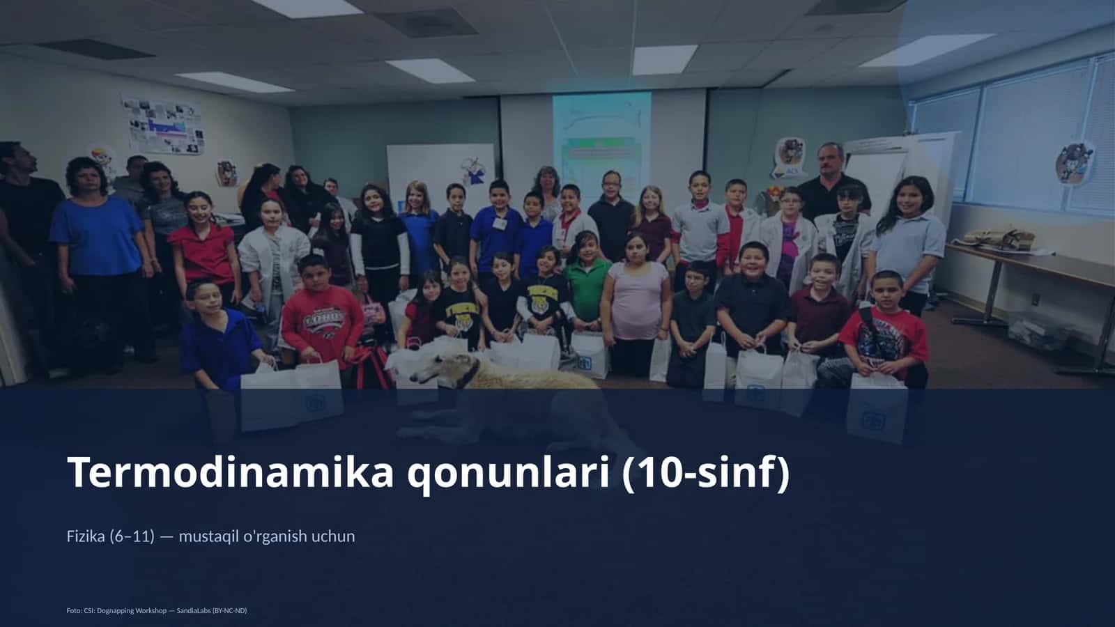 Termodinamika qonunlari (10-sinf)