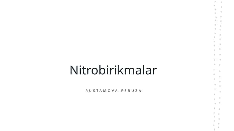 Nitrobirikmalar