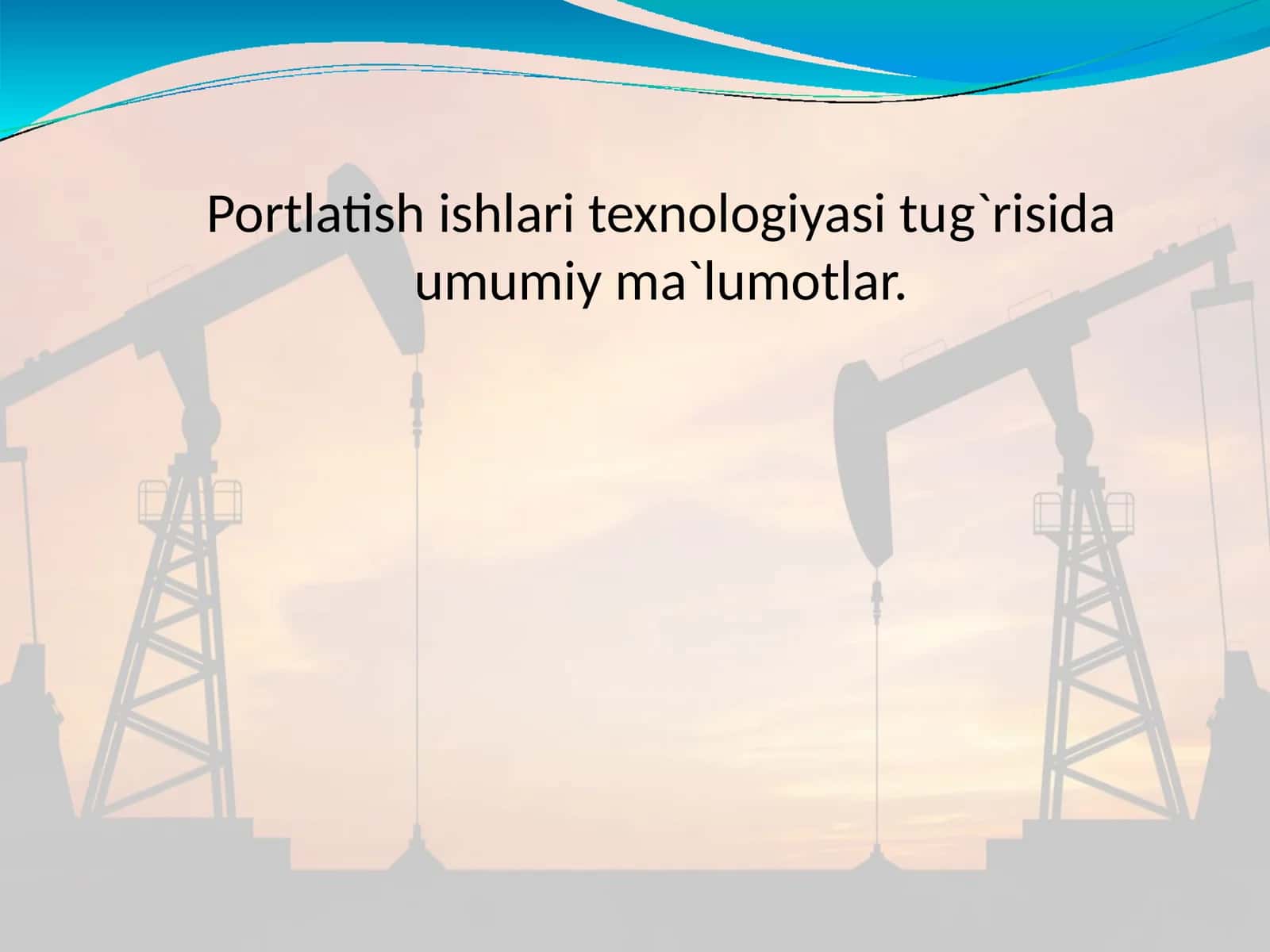 Portlatishishlaritexnologiyasitug`risidaumumiyma`lumotlar