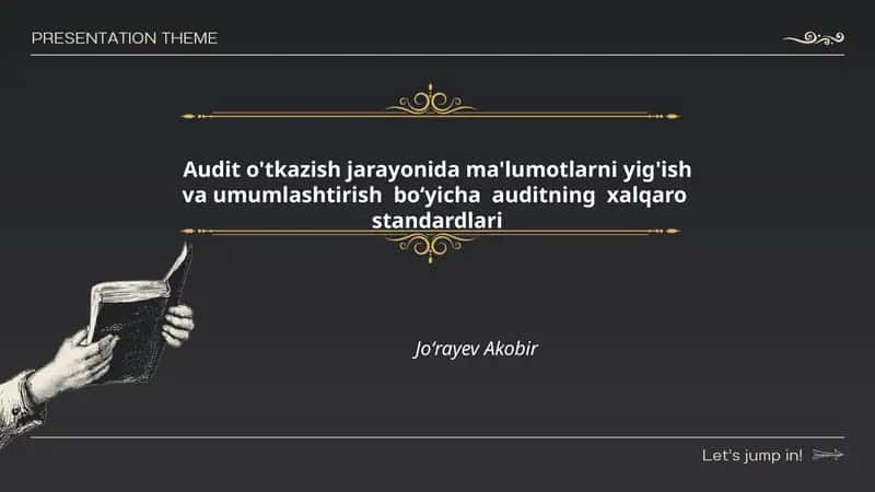 ISA 500: Audit dalillari — ma'lumotlarni yig'ish va baholash
