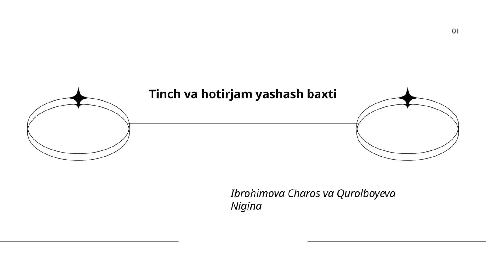 Tinch va hotirjam yashash baxti