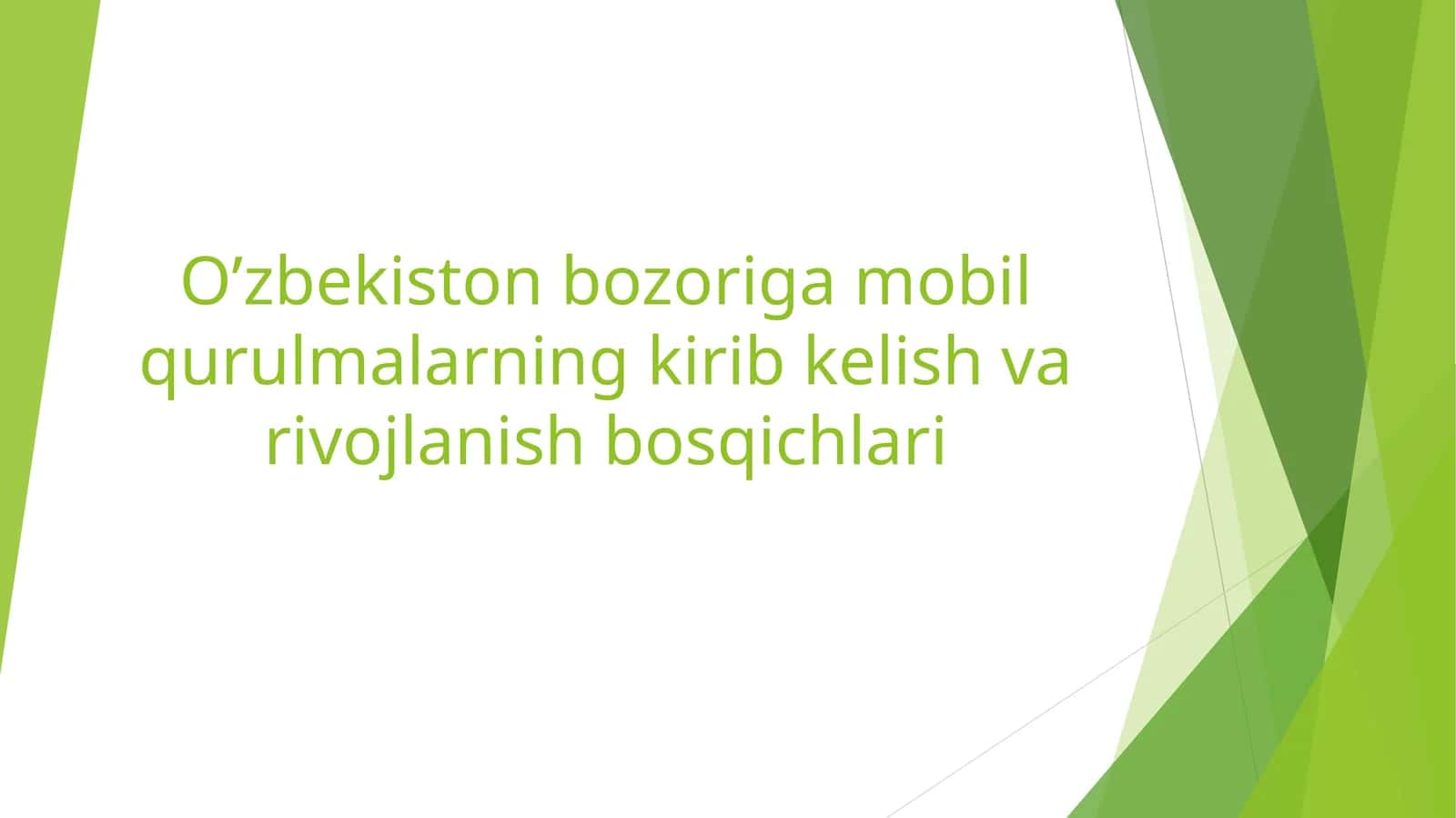 Mobiltexnologiyalar va biznesning raqamli transformatsiyasi