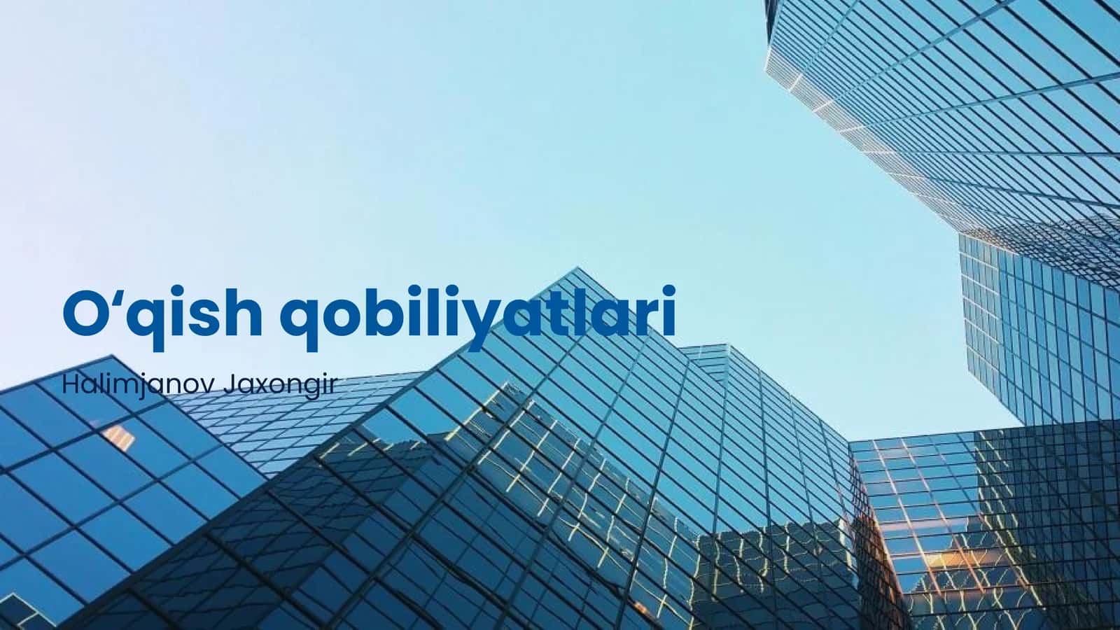 O'qish qobiliyatlari
