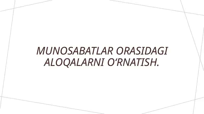 Aloqa qurish va saqlash strategiyalari