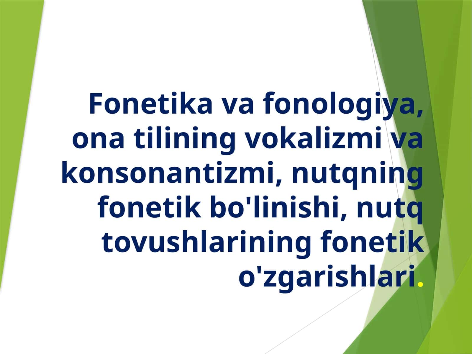 Fonetika va fonologiya