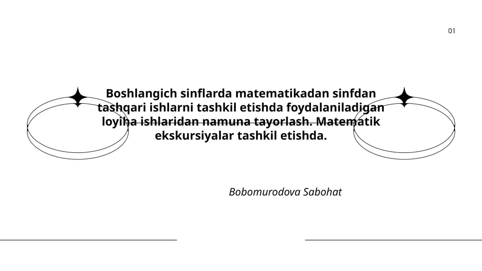 Boshlangich sinflarda matematikadan sinfdan tashqari ishlarni tashkil etish