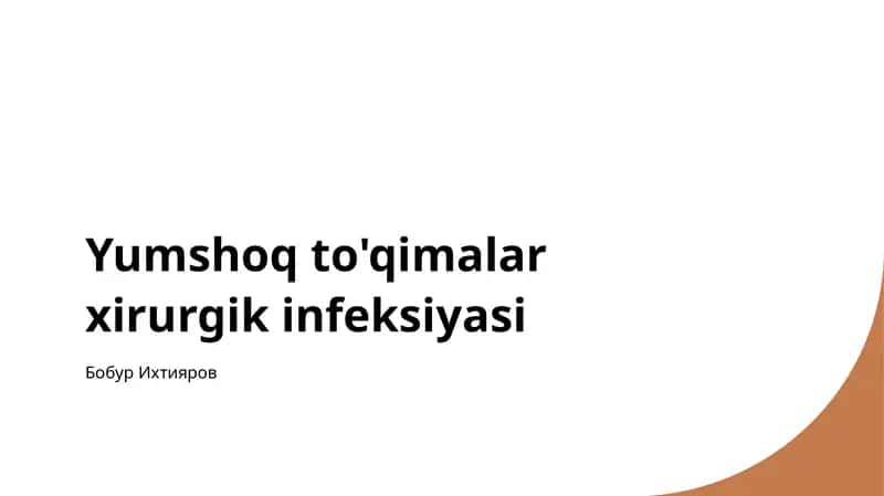 Yumshoq to'qimalar xirurgik infeksiyasi