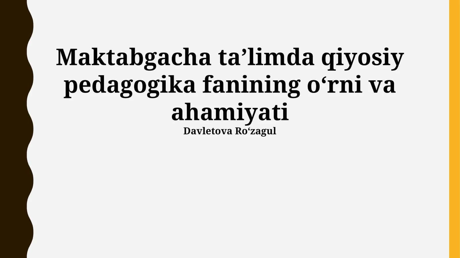 Taqqoslash pedagogikasi